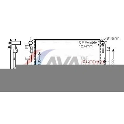 Billede af PRASCO MS2445 Radiator Aluminium 680 416 34 med lynkobling Mekanisk fuget køleripper