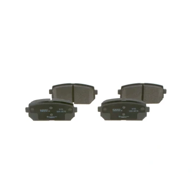 Billede af BOSCH 0 986 494 400 Bremseklodser Low Metallic med indbygget slid advarselskontakt, akustisk advarsel for anti knirke plade KIA: CARENS 3