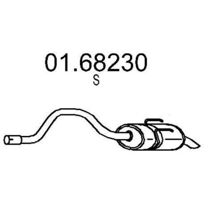 Billede af MTS 01.68230 Mellem / bagerste lydpotte