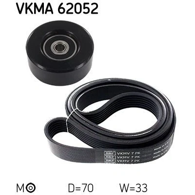 Billede af SKF VKMA 62052 Kileribberem NISSAN: Qashqai / Qashqai+2 I