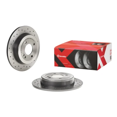 Billede af BREMBO XTRA LINE 08.C172.1X Bremseskiver 262 10 4 fuldstændigt, hullet coatet med skruer KIA: Rio 3, 4, Stonic Hatchback