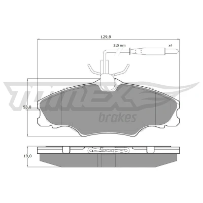 Billede af Bremseklodser KRAFT AUTOMOTIVE 6005615