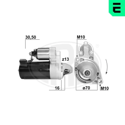 Billede af ERA 220868A Starter 12 2,5 13 MERCEDES BENZ: E klasse Sedan, Sprinter 3.5 T Bus, modell