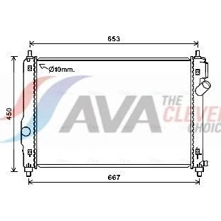 Billede af AVA COOLING SYSTEMS CT2064 Radiator Aluminium 600mm 418mm 16mm uden ekspansionsbeholder Loddet køleripper CHEVROLET: Aveo / Kalos Hatchback