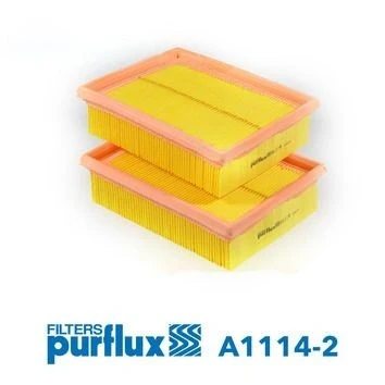 Billede af PURFLUX A1114 2 Luftfilter 50 140 185 Filterindsats VOLKSWAGEN: Lupo / 3L, Caddy Kastenwagen, Polo III Hatchback, SEAT: Ibiza