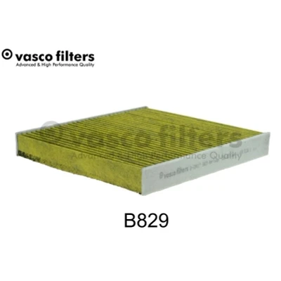 Billede af DAVID VASCO B829 Kabinefilter Aktivkul filter med Polyphenol 253mm 222mm 32mm kvadratisk VOLKSWAGEN: Polo VI, T Cross, SKODA: Kamiq, Scala Hatchback