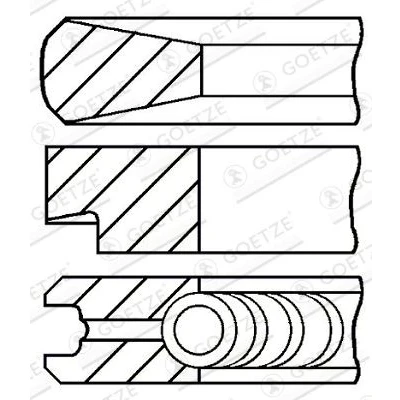 Billede af GOETZE ENGINE 08 103900 00 Stempelringsæt 104