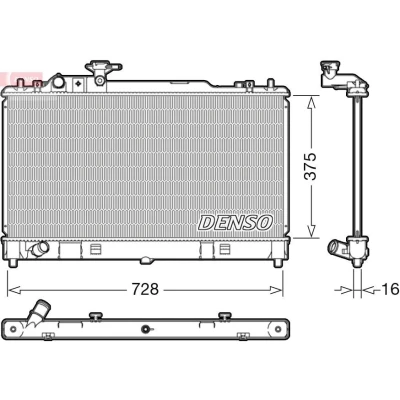 Billede af DENSO DRM44033 Radiator 375 752 16 MAZDA: 6 Stationcar