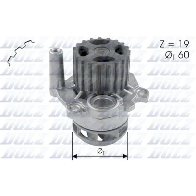Billede af DOLZ A197 Vandpumpe 19 med remskive SKODA: Fabia I Hatchback, 1 Combi, Sedan, VOLKSWAGEN: Polo IV Hatchback