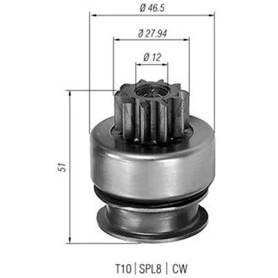 Billede af MAGNETI MARELLI 940113020178 Spidshjul, starter
