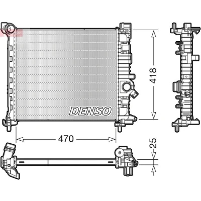 Billede af DENSO DRM20114 Radiator 470 428 25