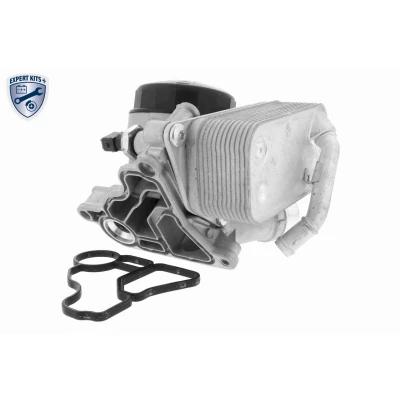 Billede af VEMO V20 60 0045 1 Olieradiator med oliefilterhus, pakning BMW: 5 Touring, Hatchback, 3 Touring