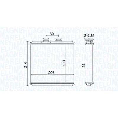 Billede af MAGNETI MARELLI 350218510000 Varmeveksler