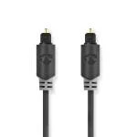 Billede af Optisk lydkabel TosLink Male 5.0 m Runde PVC Anthracite Box