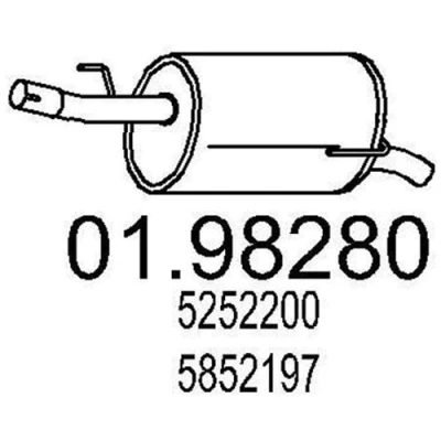 Billede af MTS 01.98280 Lydpotte 700 OPEL: Meriva A
