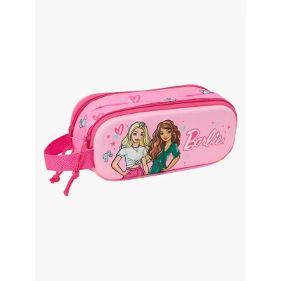 Billede af Barbie Dobbelt carry all Pink Fuchsia 21 x 8 6 cm 3D
