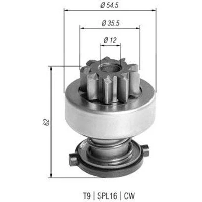 Billede af MAGNETI MARELLI 940113020392 Spidshjul, starter