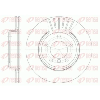 Billede af REMSA 6589.10 Bremseskiver foraksel 300, 300 22 5 ventileret BMW: 3 Sedan, Touring, Coupe