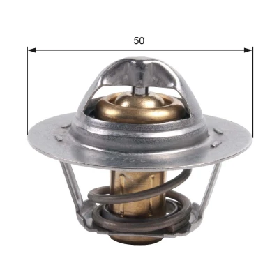 Billede af GATES TH45975G1 Termostat 75 med pakninger uden hus RENAULT: CLIO 3