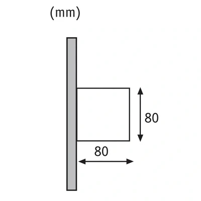 Billede af Paulmann Cybo LED udendørs væglampe, 2.700 K, 8 x cm, hvid
