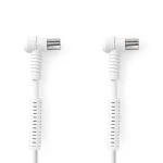 Billede af Coax Cable IEC (Coax) han Hun Nikkelplateret 75 Ohm Quad Skærmet 20.0 m Runde PVC Hvid Plastikpose