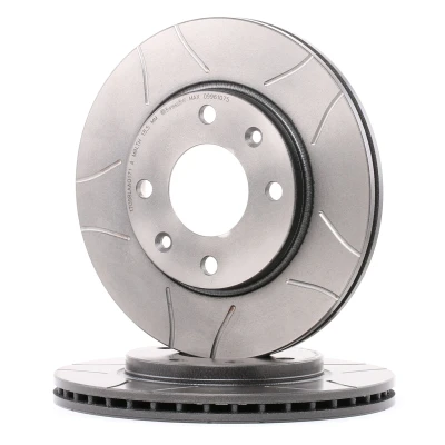 Billede af BREMBO MAX LINE 09.9610.75 Bremseskiver 247 20,4 4 indvendigt ventileret, opslidset coatet med skruer PEUGEOT: 206 Hatchback, 206+ Hatchback