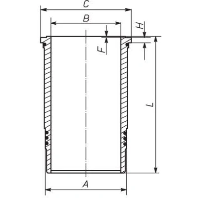 Billede af MAHLE ORIGINAL 007 WN 74 01 Cylinderforing