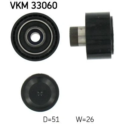 Billede af SKF VKM 33060 Remstrammerhjul PEUGEOT: 206 Hatchback, SW, CITROËN: Berlingo / First I, Xsara Picasso, FORD: FIESTA 5