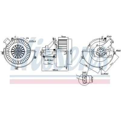 Billede af NISSENS 87624 Kabineblæser uden indbygget regulator