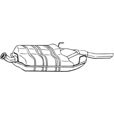 Billede af BOSAL 215 831 Lydpotte SAAB: 9 3 Hatchback
