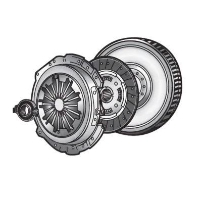 Billede af VALEO KIT4P CONVERSION KIT 835008 Kobling med koblingstrykplade svinghjul, koblingsskive, udrykkerleje 240 CITROËN: C5 II Hatchback