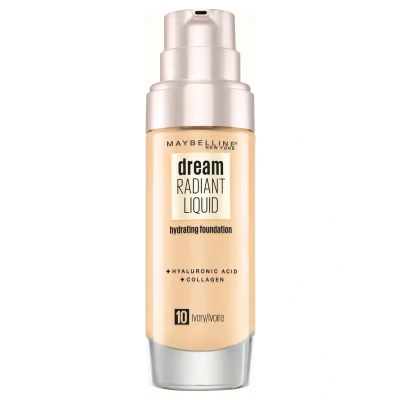 Billede af Maybelline New York Dream Radiant Liquid Makeup Foundation, Dame, Størrelse: 30 ml, 10 ivory