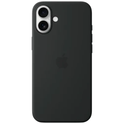 Billede af Apple Silikone Back Cover Sort MagSafe iPhone 16 Plus