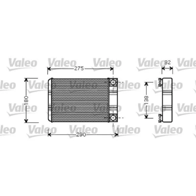 Billede af VALEO 812321 Varmeveksler MERCEDES BENZ: C klasse Sedan