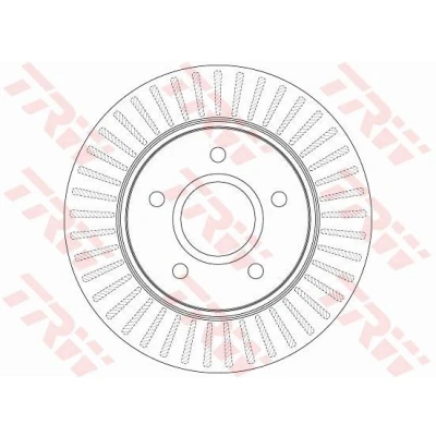 Billede af TRW DF6253S Bremseskiver 302 28 5 127 ventileret lakeret
