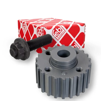 Billede af FEBI BILSTEIN 24674 Tandhjul, krumtapaksel foran med skrue VOLKSWAGEN: TRANSPORTER 3 Bus, 4 GOLF 2, AUDI: 80 B4 Avant