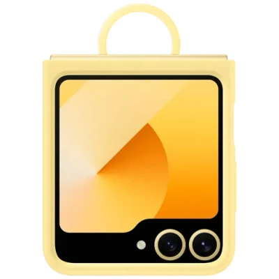 Billede af Samsung Silikone Back Cover med Ring Gul Galaxy Z Flip 6