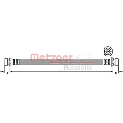 Billede af METZGER 4115161 Bremseslange 273