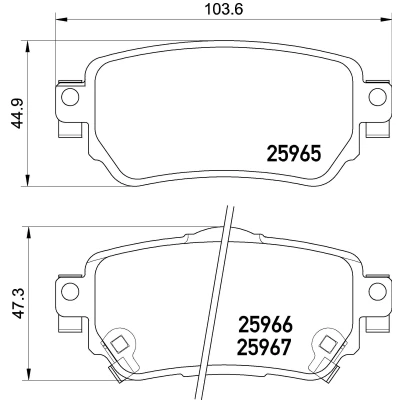Billede af Bremseklodser BREMBO P 56 098E