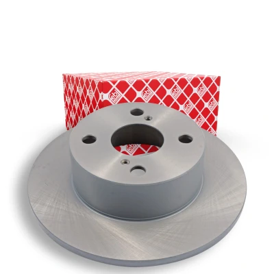 Billede af FEBI BILSTEIN 26071 Bremseskiver bagaksel 240 10 4 100 fuldstændigt coatet TOYOTA: Corolla VIII Liftback, Compact, Sedan