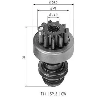 Billede af MAGNETI MARELLI 940113020060 Spidshjul, starter