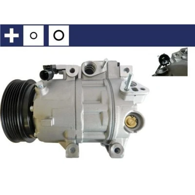 Billede af MAHLE ORIGINAL ACP 1411 000S Kompressor 7VS18ic 12 PAG 46 YF R 1234yf, 134a med tætningsring KIA: Magentis II, HYUNDAI: Sonata V