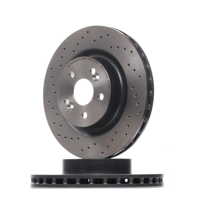 Billede af BREMBO COATED DISC LINE 09.8904.21 Bremseskiver 312 28 5 perforeret/indv. ventileret coatet højkarboniseret med skruer RENAULT: MEGANE 2