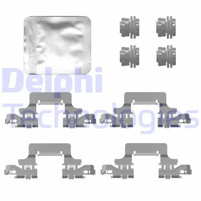 Billede af DELPHI LX0777 Tilbehørssæt, skivebremsebelægning AUDI: A6 C8 Avant, Q5, A4 B9 Sedan, SEAT: Tarraco