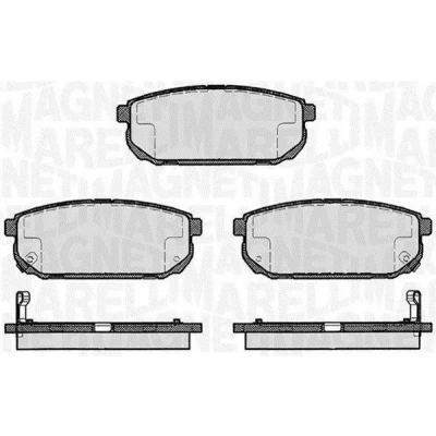 Billede af MAGNETI MARELLI 363916060448 Bremseklodser med akustisk advarsel for slid KIA: SORENTO 1
