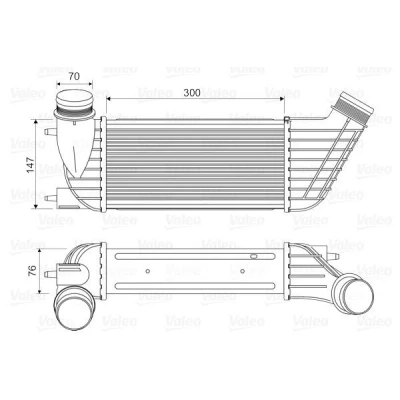 Billede af VALEO 818651 Intercooler uden EGR ventil FIAT: Scudo II Van