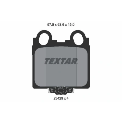 Billede af TEXTAR 2342901 Bremseklodser med akustisk advarsel for slid LEXUS: IS I Sportcross, GS II, Sedan
