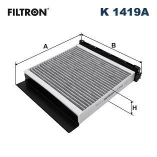 Billede af FILTRON K 1419A Kabinefilter Aktivkulfilter 254 272 55 MERCEDES BENZ: A klasse, B klasse