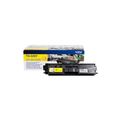 Billede af Brother TN329Y gul toner 6.000 sider original
