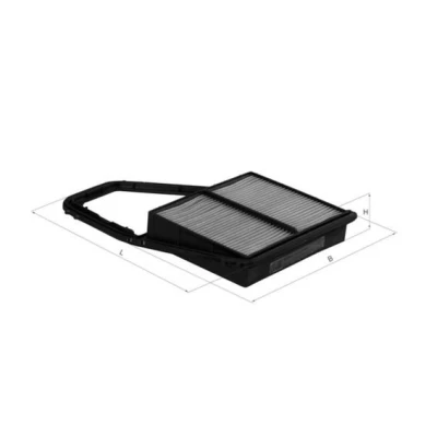 Billede af MAHLE ORIGINAL LX 1689 Luftfilter 45,0 202 312,0, 312,0 Filterindsats HONDA: Civic 7 Limousine